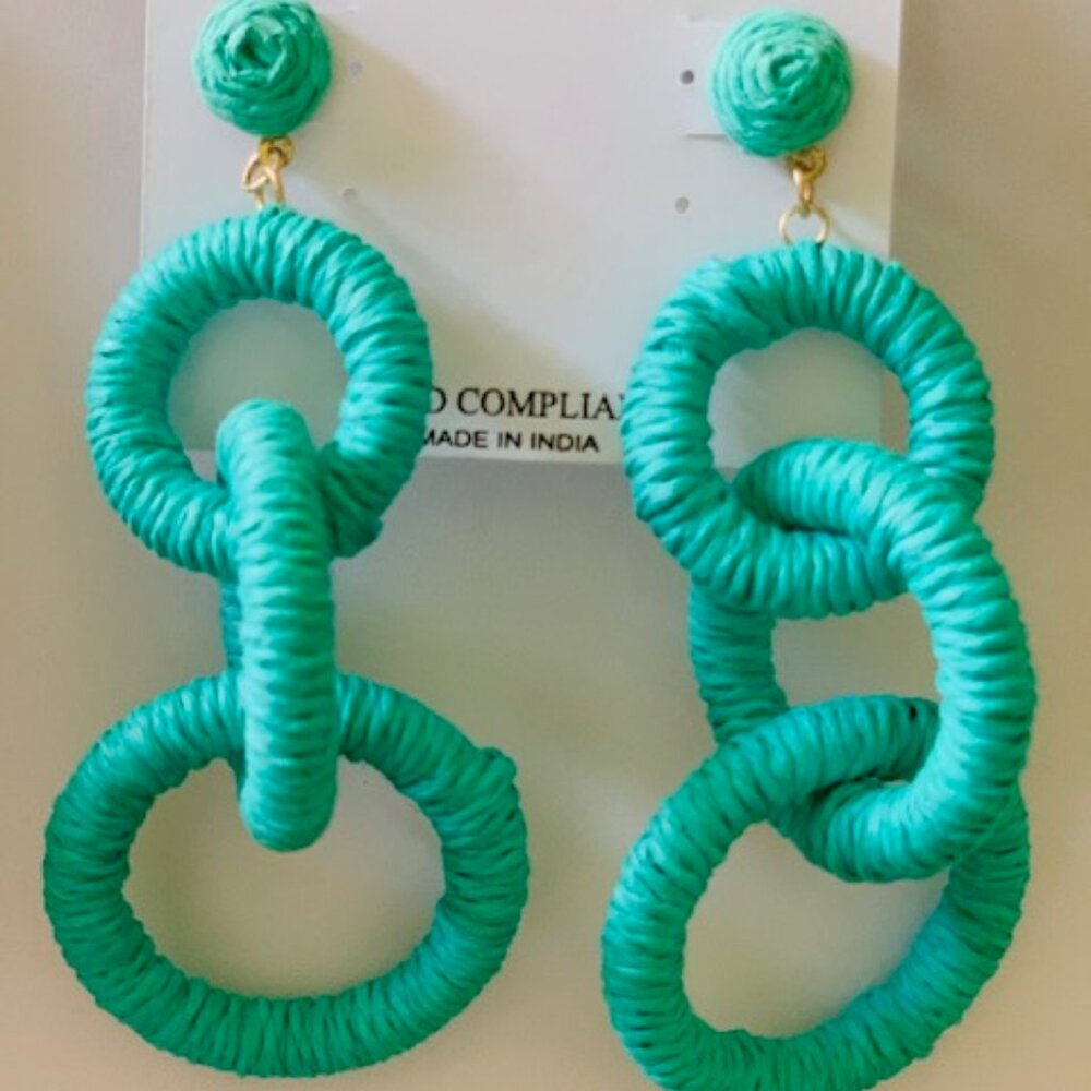 Torquoise Earrings by Natasha Lead Compliant!